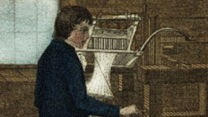 a 19th century loom worker