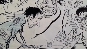 R. K. Laxman on celebrating India's 27th year of freedom (1974).