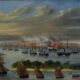 La Escuadra en el canal Privado del Paso de la Patria, 23 de abril de 1866